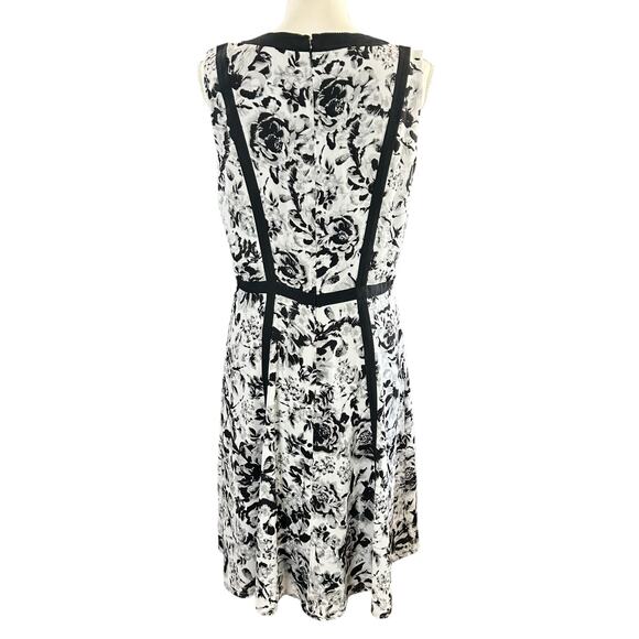 Talbots Black and White Floral Midi Dress - Picture 3 of 12